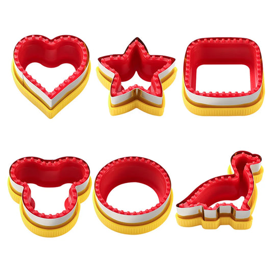 1PCS Geometric Sandwich Cutter & Sealer Set – Food-Grade PP Sandwich Mold for Kids | Cartly Kitchen