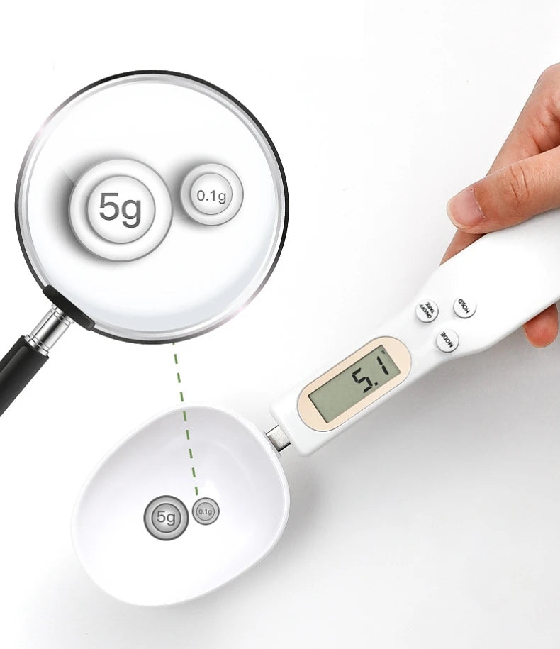 Electronic Measuring Spoon Scale – LCD Digital Kitchen Tool for Baking & Coffee | Cartly Kitchen