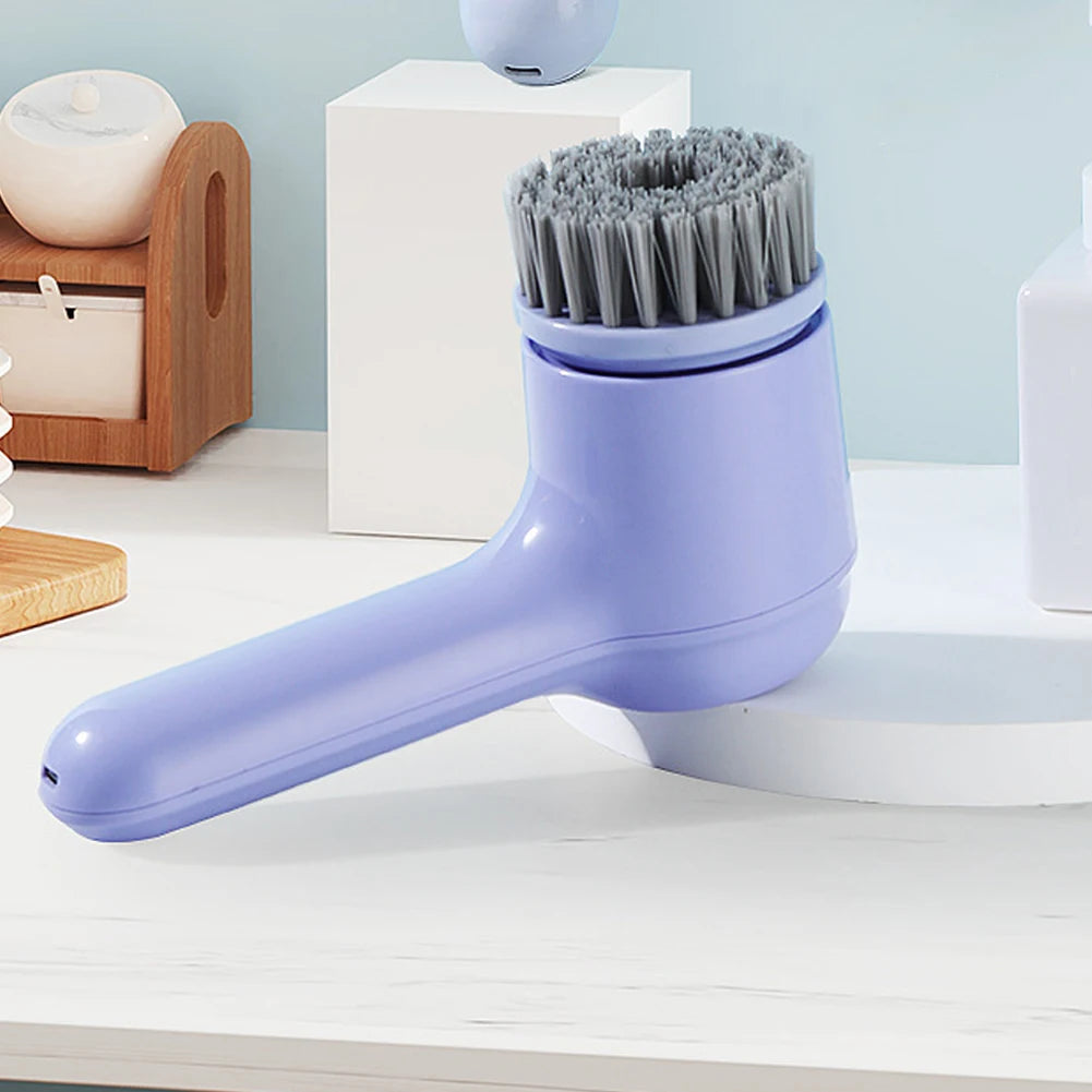 Electric Spin Scrubber with 5 Brush Heads – Versatile Dish & Bathroom Cleaning Tool | Cartly Kitchen