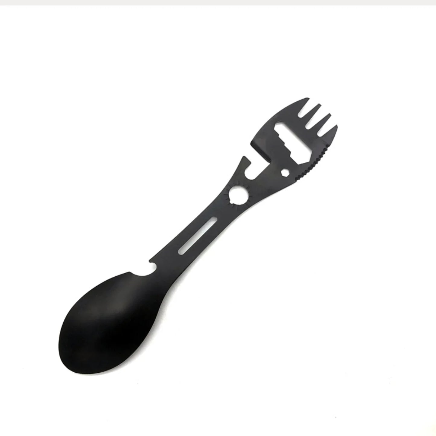 10-in-1 Stainless Steel Multi-Tool Spork Set – Portable Utensil with Spoon, Can Opener & More | Cartly Kitchen