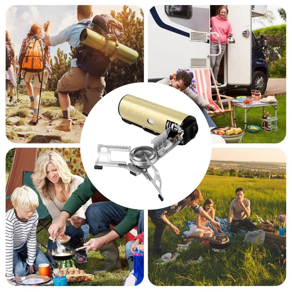Portable 2600W Metal Camping Stove – Compact Lightweight Outdoor Burner with Storage Bag | Cartly Kitchen