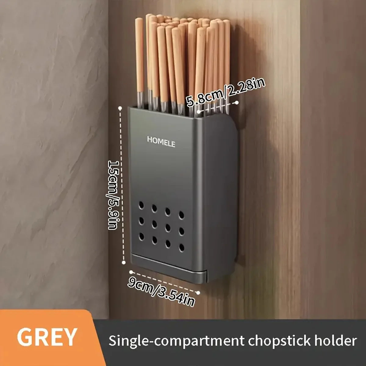 Flatware Organizer with Drain Base – Multifunctional Utensil & Chopsticks Holder | Cartly Kitchen