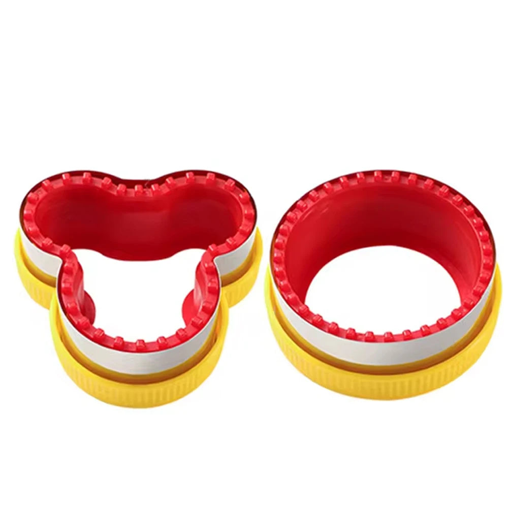 1PCS Geometric Sandwich Cutter & Sealer Set – Food-Grade PP Sandwich Mold for Kids | Cartly Kitchen