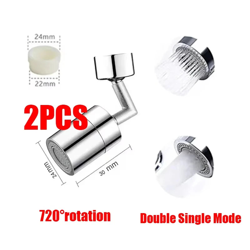 360° Universal Kitchen Faucet Aerator – Anti-Splash Rotatable Tap Nozzle | Cartly Kitchen