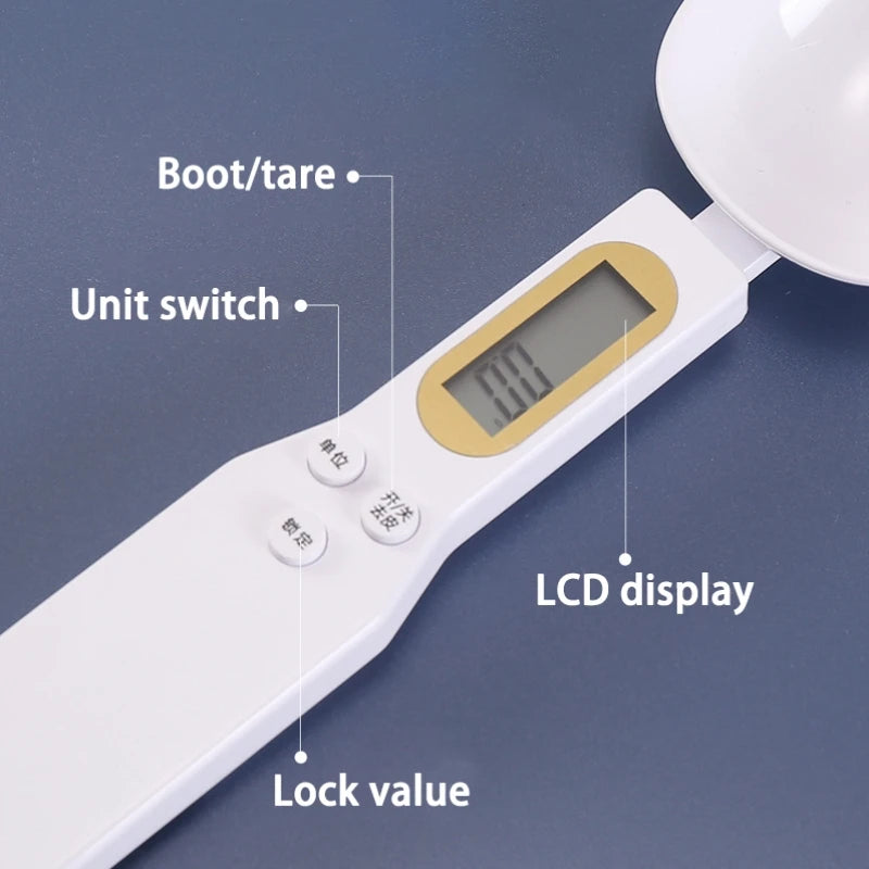 Electronic Measuring Spoon Scale – LCD Digital Kitchen Tool for Baking & Coffee | Cartly Kitchen