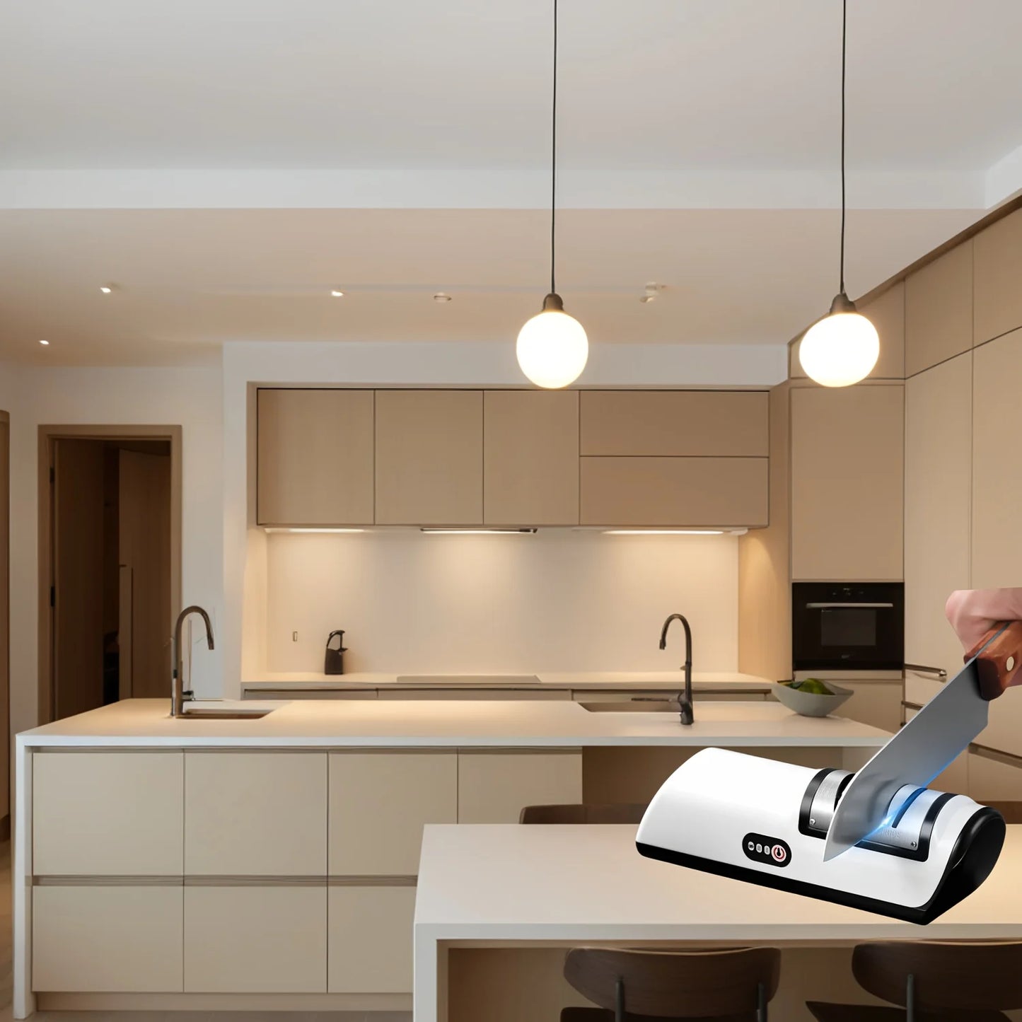 Multifunctional Electric Knife Sharpener – 4-Gear Professional Kitchen Tool | Cartly Kitchen