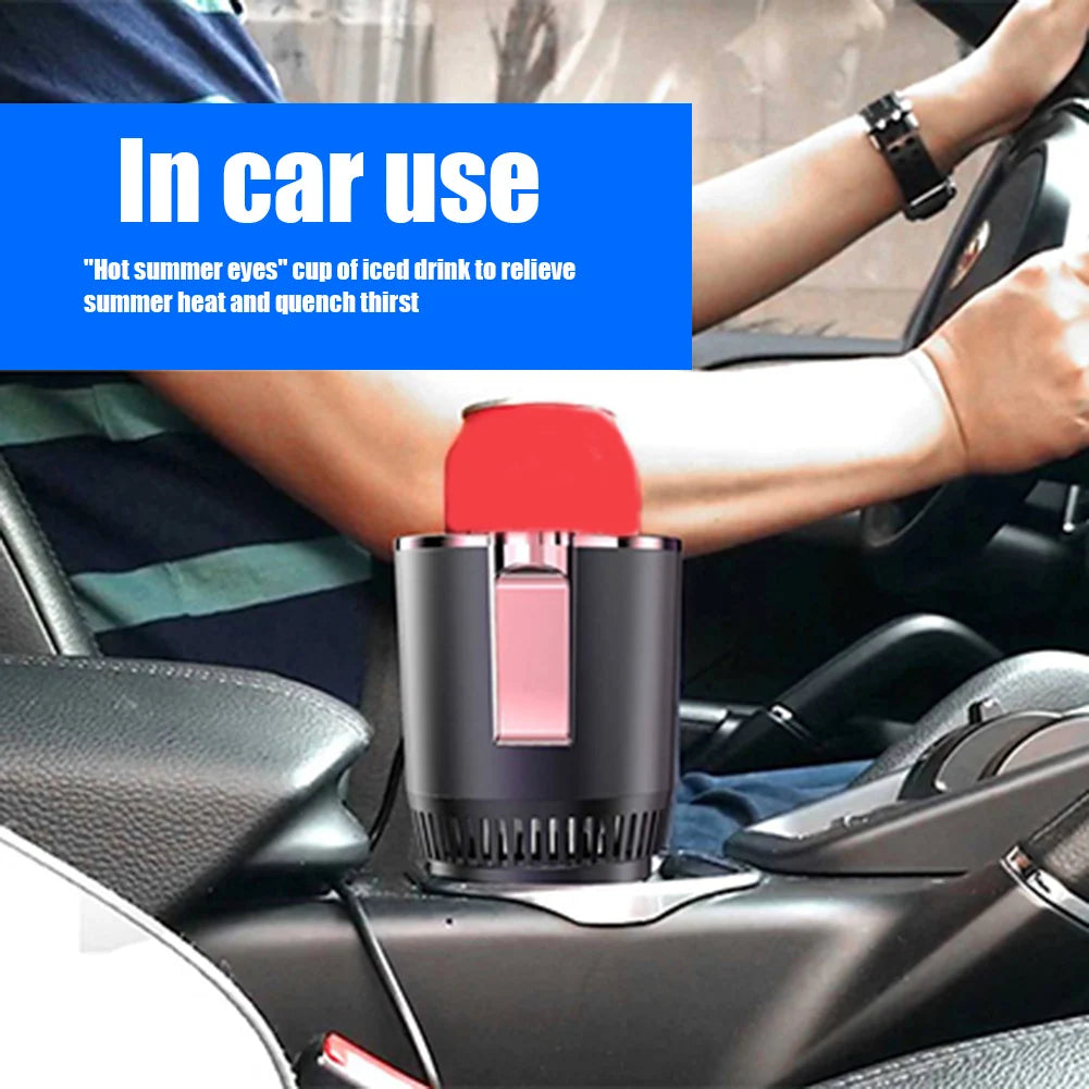 2-in-1 Smart Car Cup Holder – Heating & Cooling Mug Holder with Touch Screen | Cartly Kitchen
