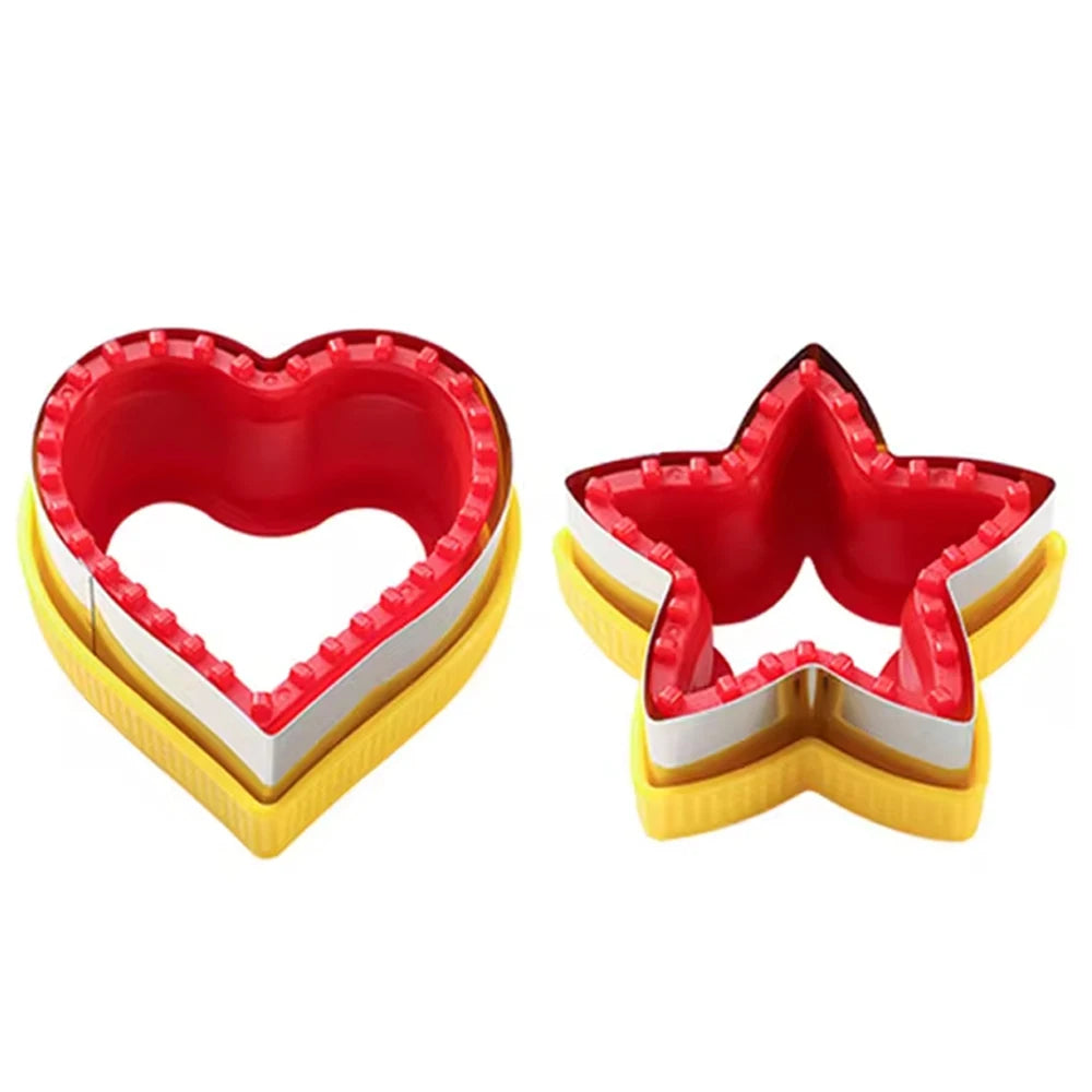 1PCS Geometric Sandwich Cutter & Sealer Set – Food-Grade PP Sandwich Mold for Kids | Cartly Kitchen