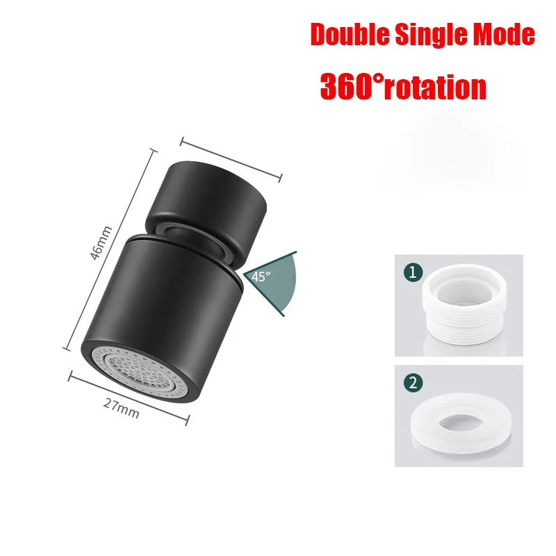360° Universal Kitchen Faucet Aerator – Anti-Splash Rotatable Tap Nozzle | Cartly Kitchen