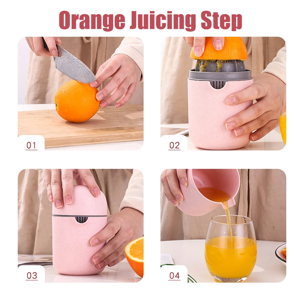 Mini Manual Fruit Juicer – Portable Citrus Squeezer for Orange & Lemon | Cartly Kitchen