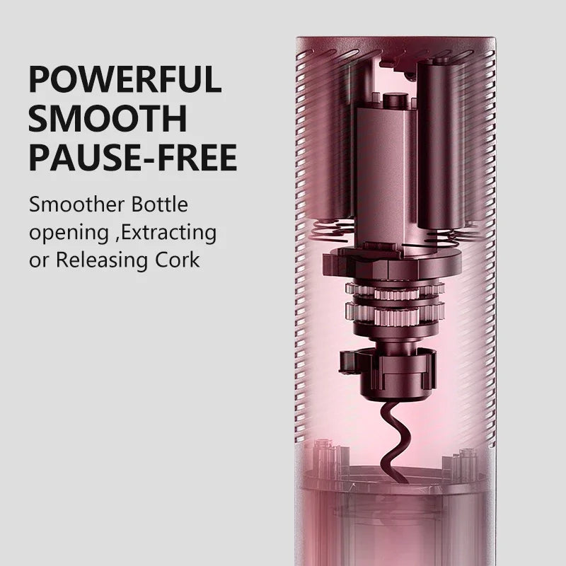 USB Rechargeable Electric Wine Opener – Automatic Corkscrew Bottle Opener | Cartly Kitchen