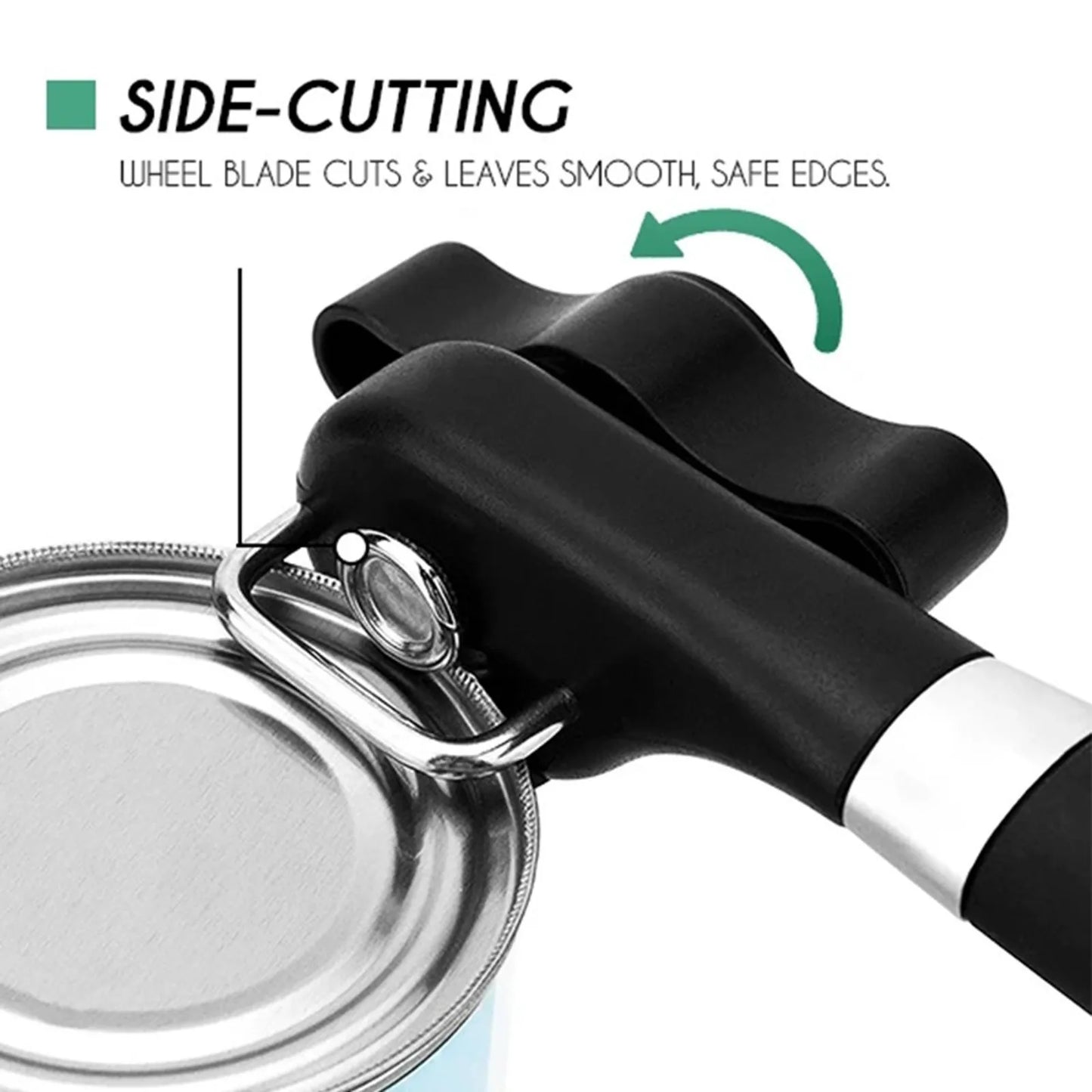 Multifunctional Handheld Stainless Steel Can Opener – Safe Side Cut & Smooth Edge | Cartly Kitchen