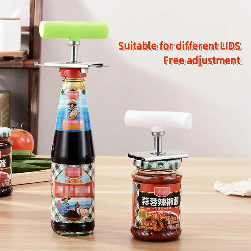 Adjustable Stainless Steel Jar & Bottle Cap Opener – Multi-Function Kitchen Gadget | Cartly Kitchen