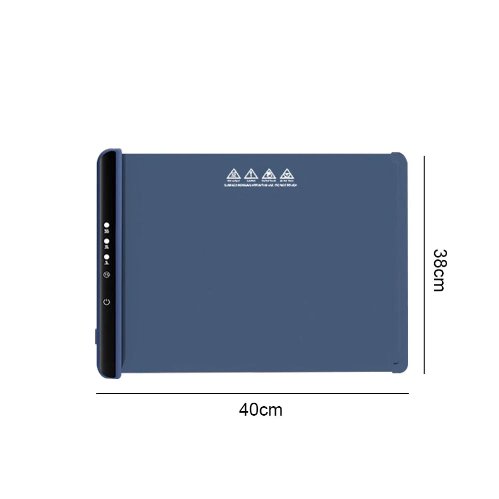 Electric Warming Tray Food Warmer Plate – Foldable Portable Smart Fast Heating Mat with 3 Temperature Settings | Cartly Kitchen