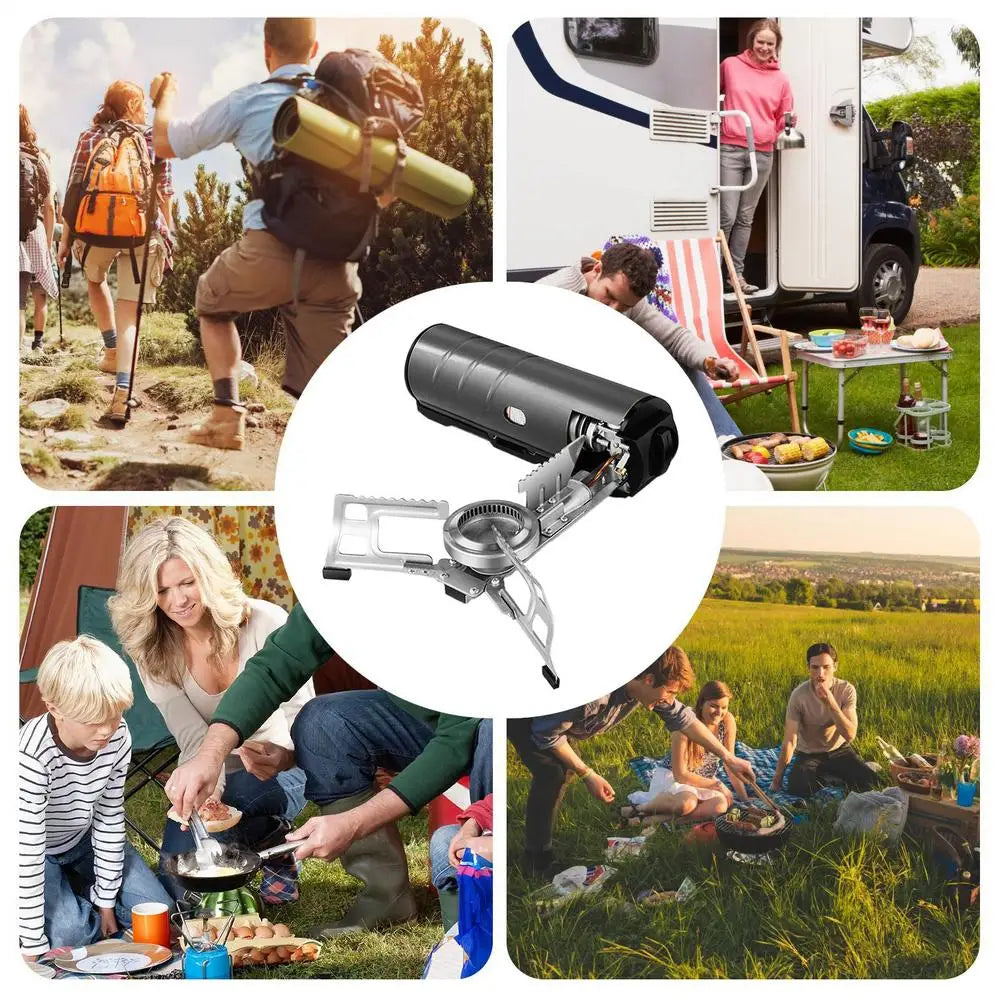 Portable 2600W Metal Camping Stove – Compact Lightweight Outdoor Burner with Storage Bag | Cartly Kitchen