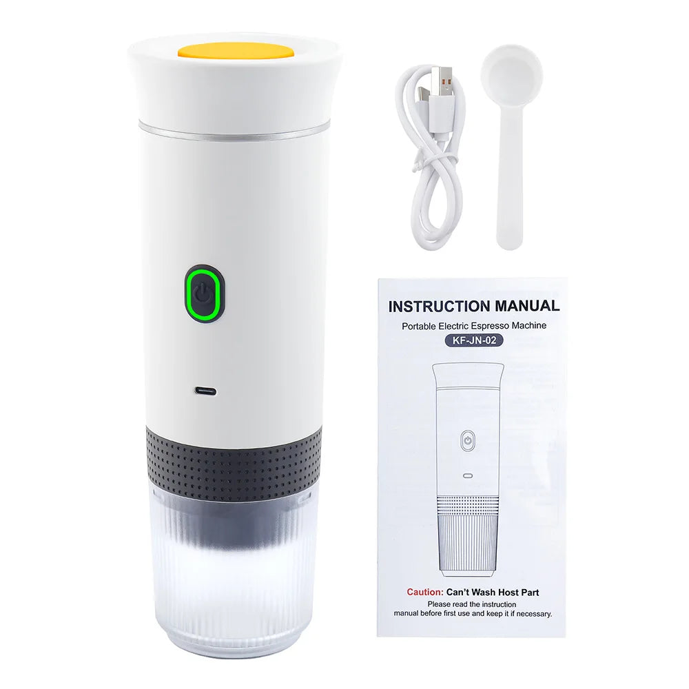 Portable Wireless Electric Espresso Coffee Machine – 3-in-1 Capsule & Powder Maker for Travel, Car & Home | Cartly Kitchen