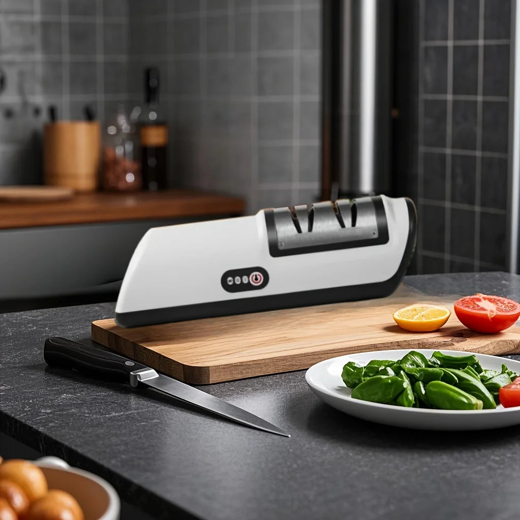 Multifunctional Electric Knife Sharpener – 4-Gear Professional Kitchen Tool | Cartly Kitchen