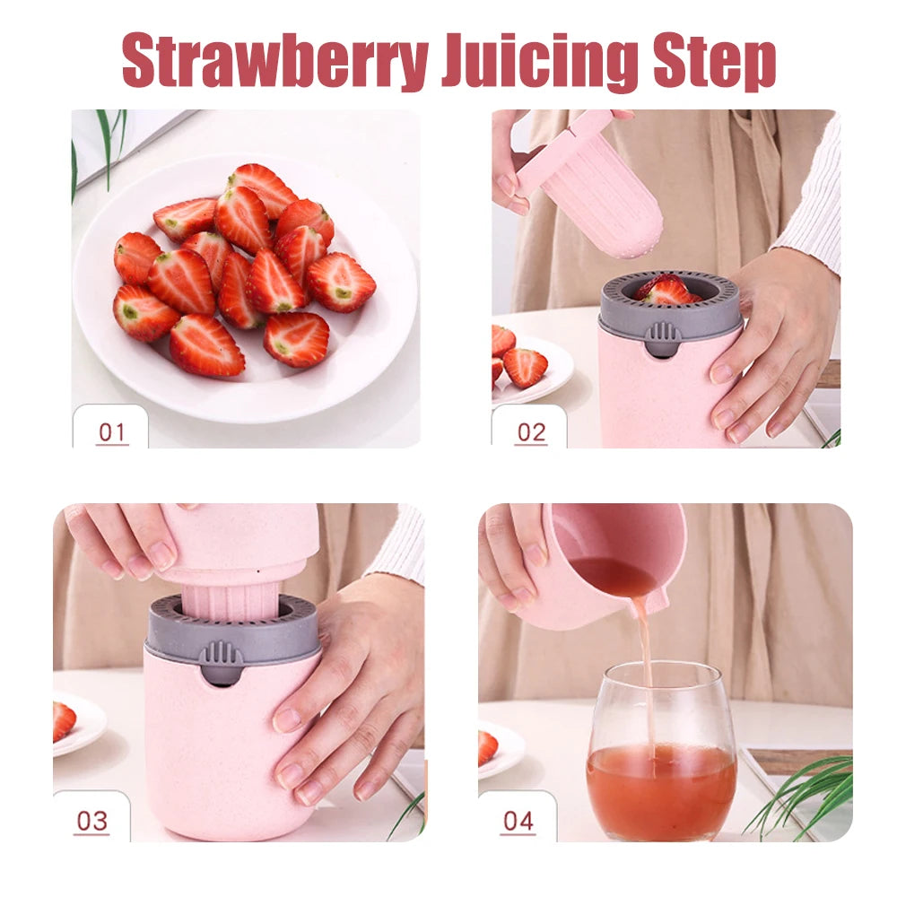 Mini Manual Fruit Juicer – Portable Citrus Squeezer for Orange & Lemon | Cartly Kitchen