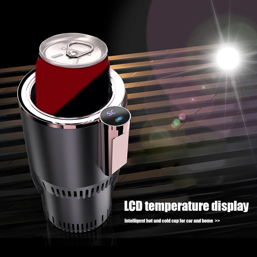 2-in-1 Smart Car Cup Holder – Heating & Cooling Mug Holder with Touch Screen | Cartly Kitchen