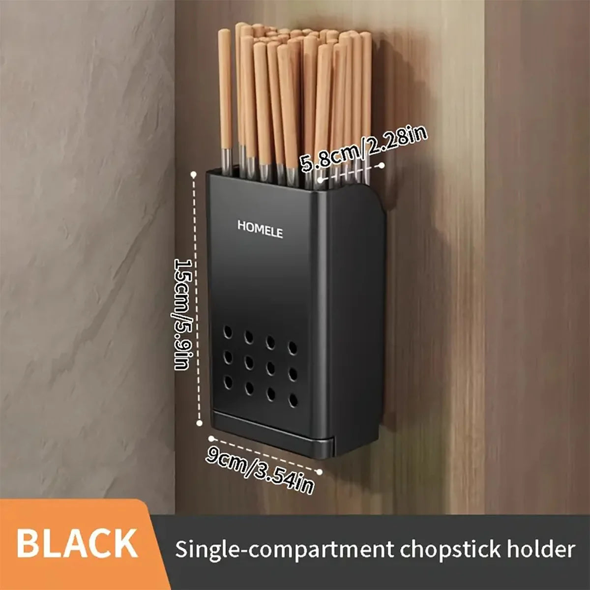 Flatware Organizer with Drain Base – Multifunctional Utensil & Chopsticks Holder | Cartly Kitchen