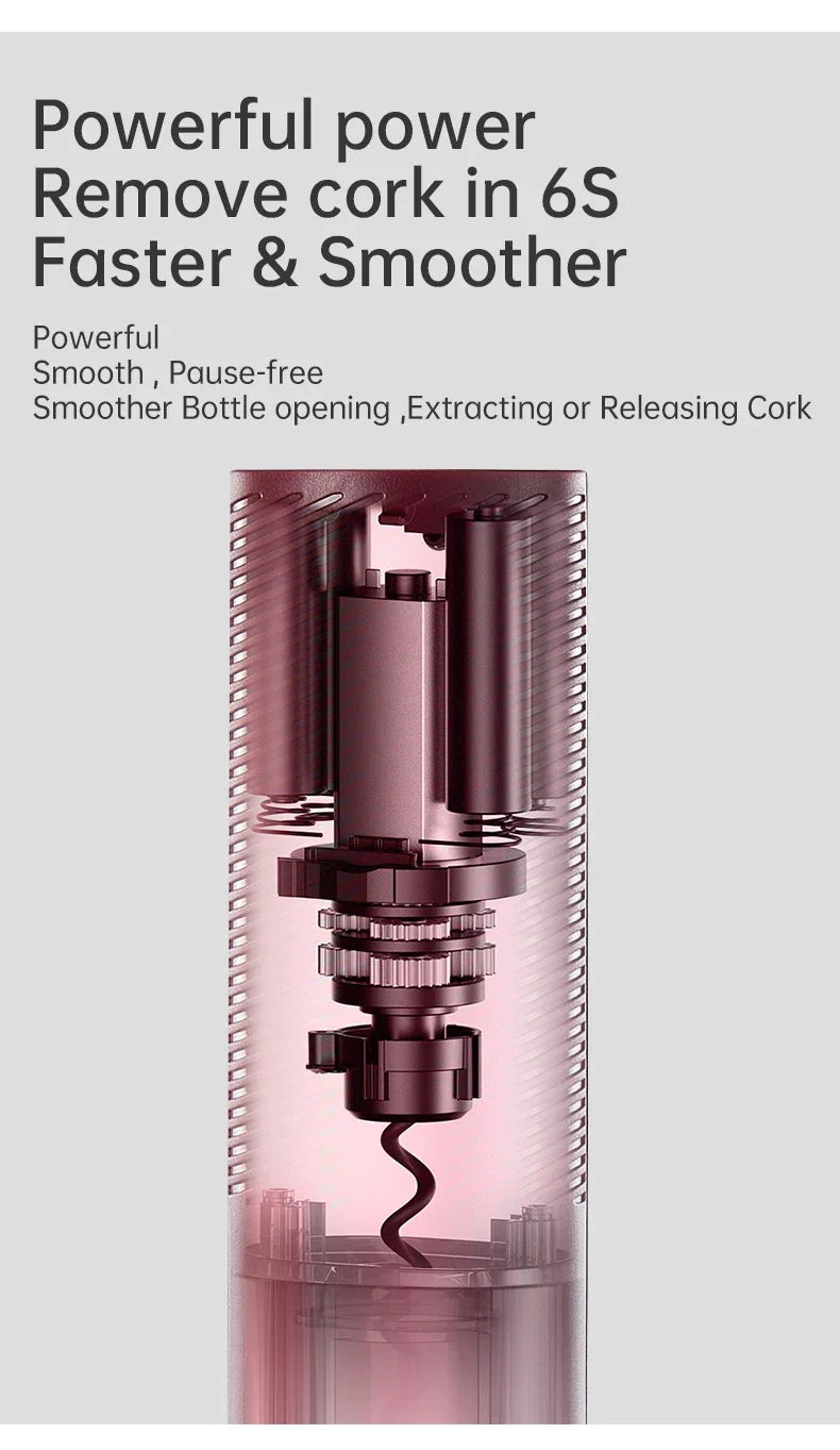 USB Rechargeable Electric Wine Opener – Automatic Corkscrew Bottle Opener | Cartly Kitchen