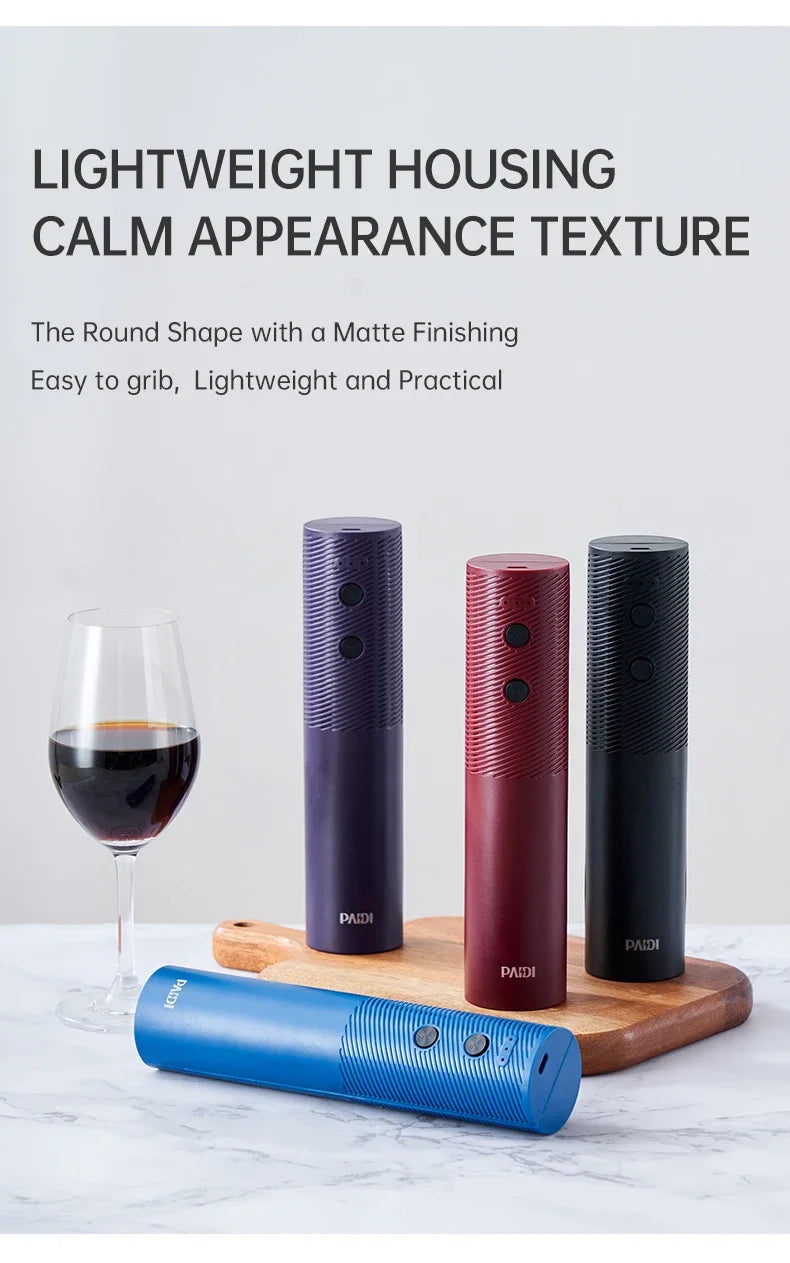USB Rechargeable Electric Wine Opener – Automatic Corkscrew Bottle Opener | Cartly Kitchen