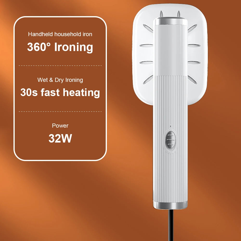 Dry & Wet Steam Iron – 360° USB Powered Garment Steamer for Clothes & Fabric | Cartly Kitchen