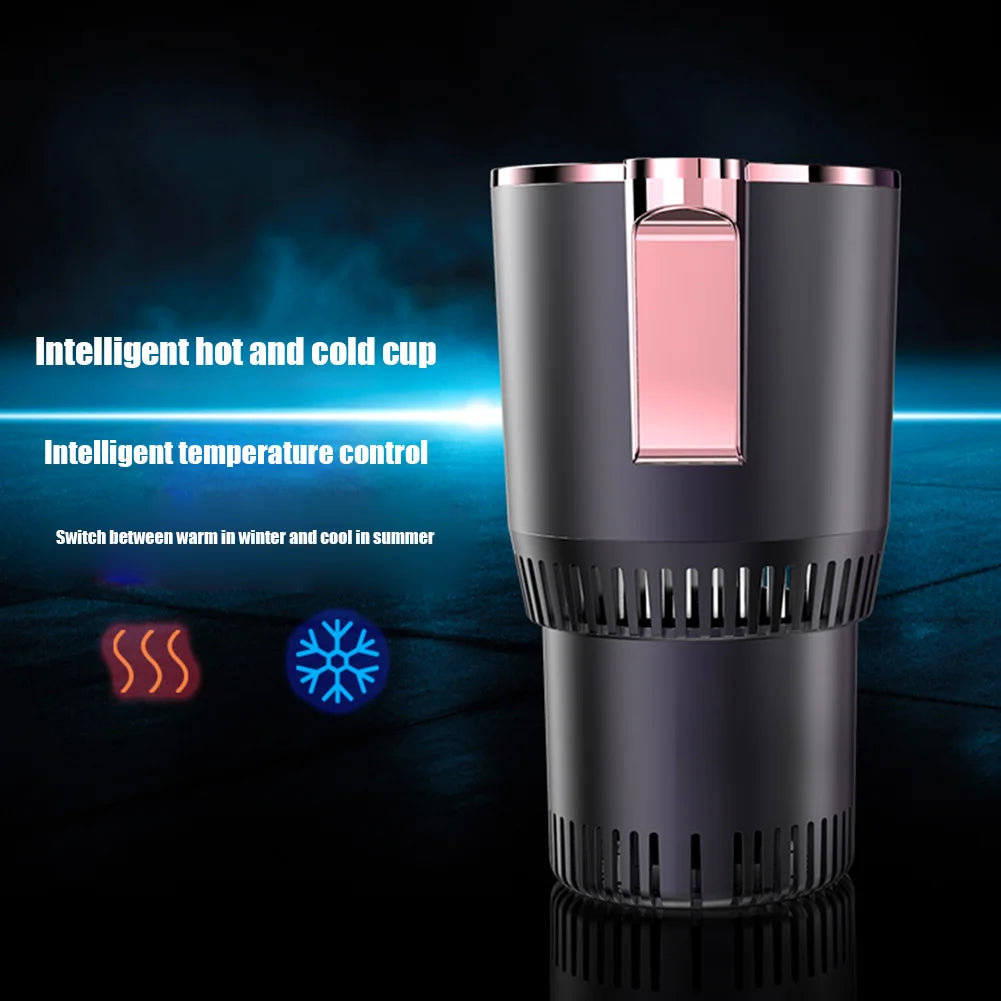 2-in-1 Smart Car Cup Holder – Heating & Cooling Mug Holder with Touch Screen | Cartly Kitchen