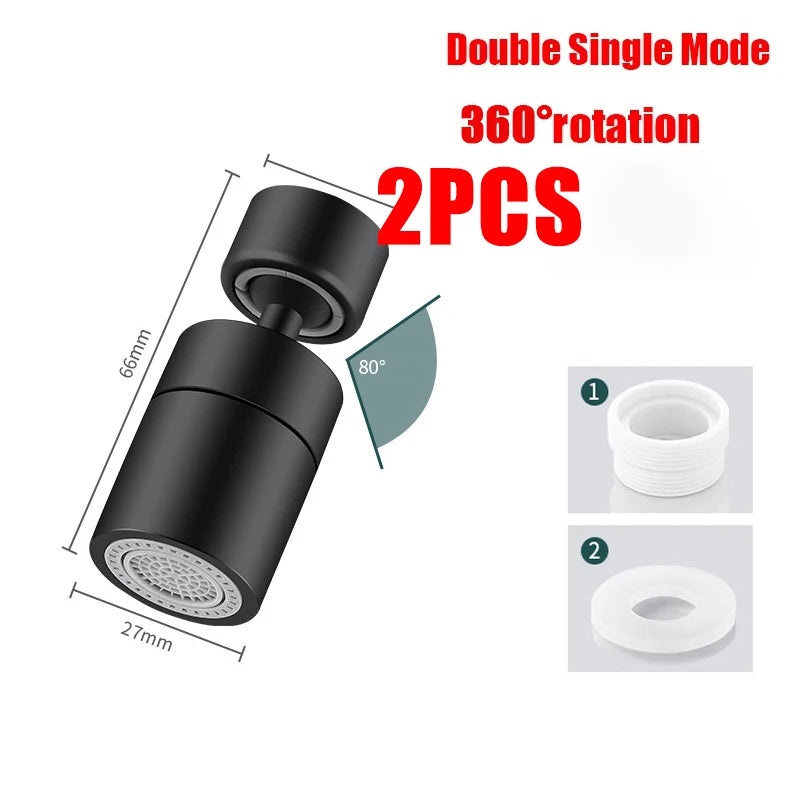 360° Universal Kitchen Faucet Aerator – Anti-Splash Rotatable Tap Nozzle | Cartly Kitchen