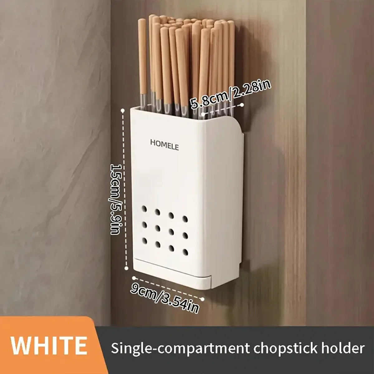 Flatware Organizer with Drain Base – Multifunctional Utensil & Chopsticks Holder | Cartly Kitchen