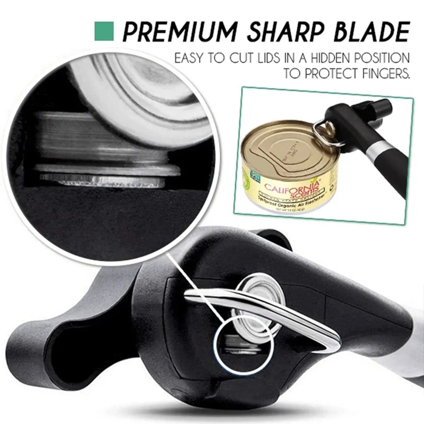 Multifunctional Handheld Stainless Steel Can Opener – Safe Side Cut & Smooth Edge | Cartly Kitchen