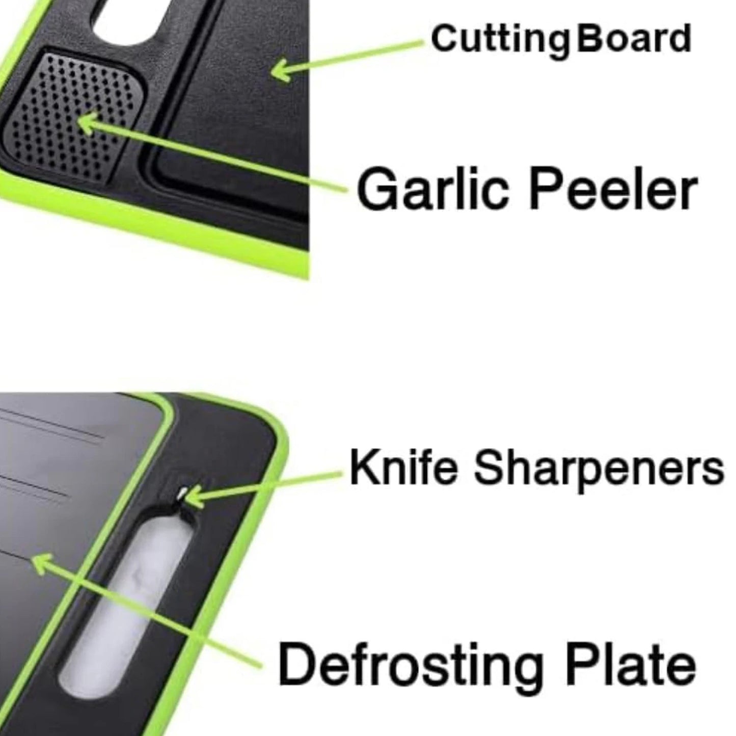 4-in-1 Defrosting & Double-Sided Cutting Board – Efficient Melt & Chopping Tray | Cartly Kitchen