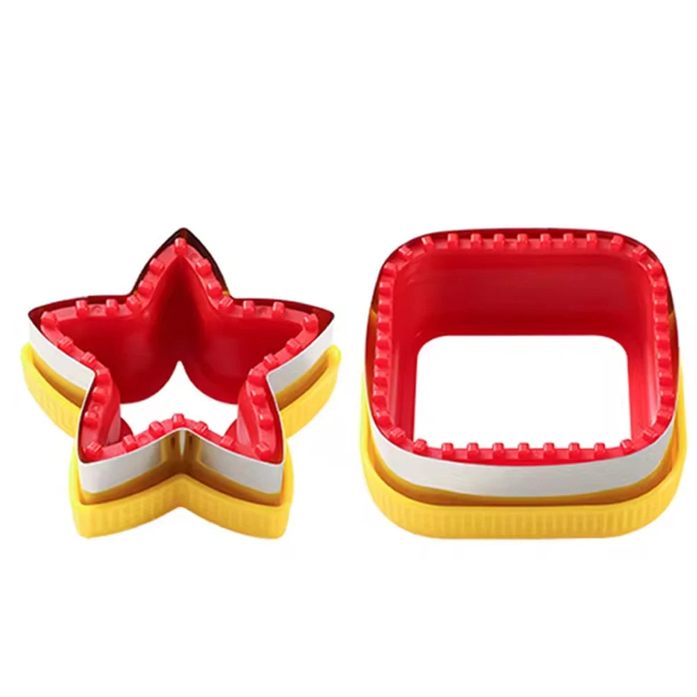 1PCS Geometric Sandwich Cutter & Sealer Set – Food-Grade PP Sandwich Mold for Kids | Cartly Kitchen