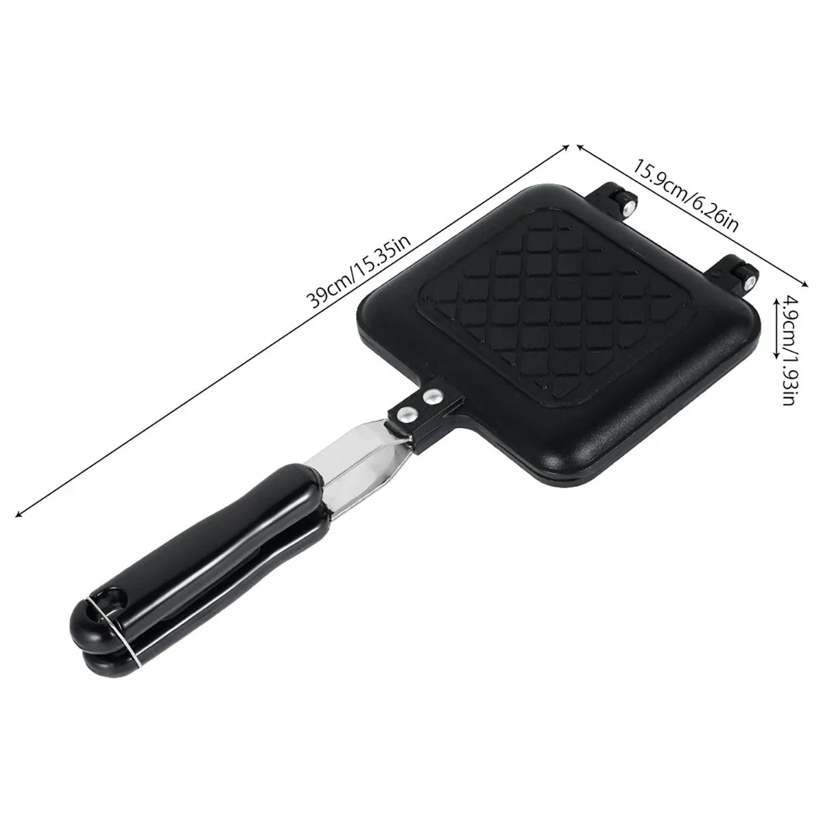 Double-Sided Non-Stick Sandwich Maker – Bread Toast, Waffle & Pancake Grill | Cartly Kitchen