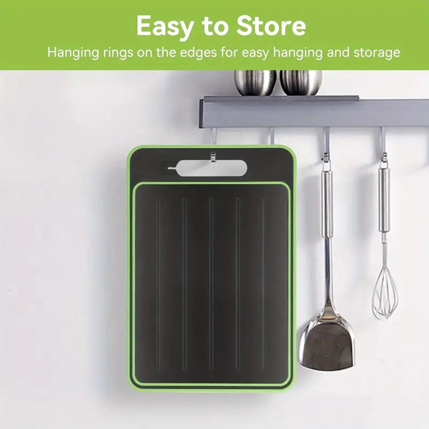 4-in-1 Defrosting & Double-Sided Cutting Board – Efficient Melt & Chopping Tray | Cartly Kitchen